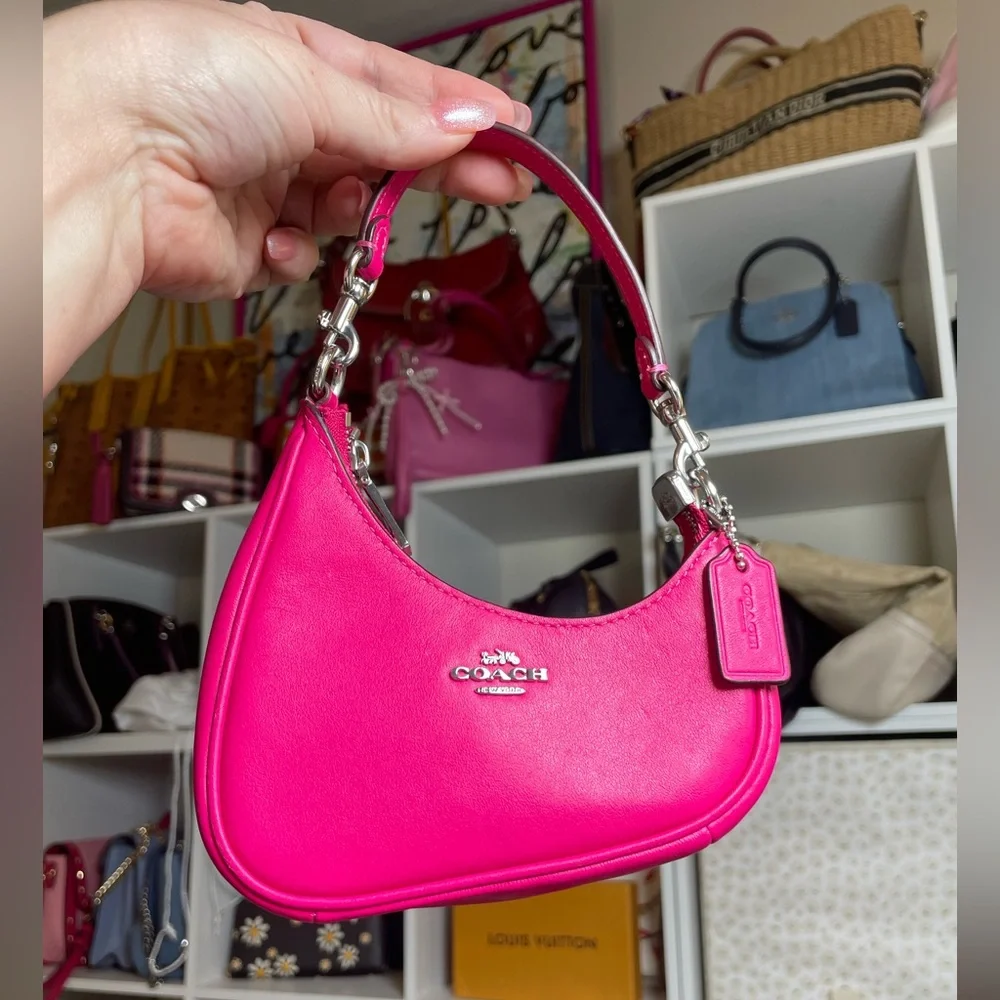 Coach NWOT Mini Twisted Teri Bag in Dragon Fruit 🐉 - Picture 8 of 17